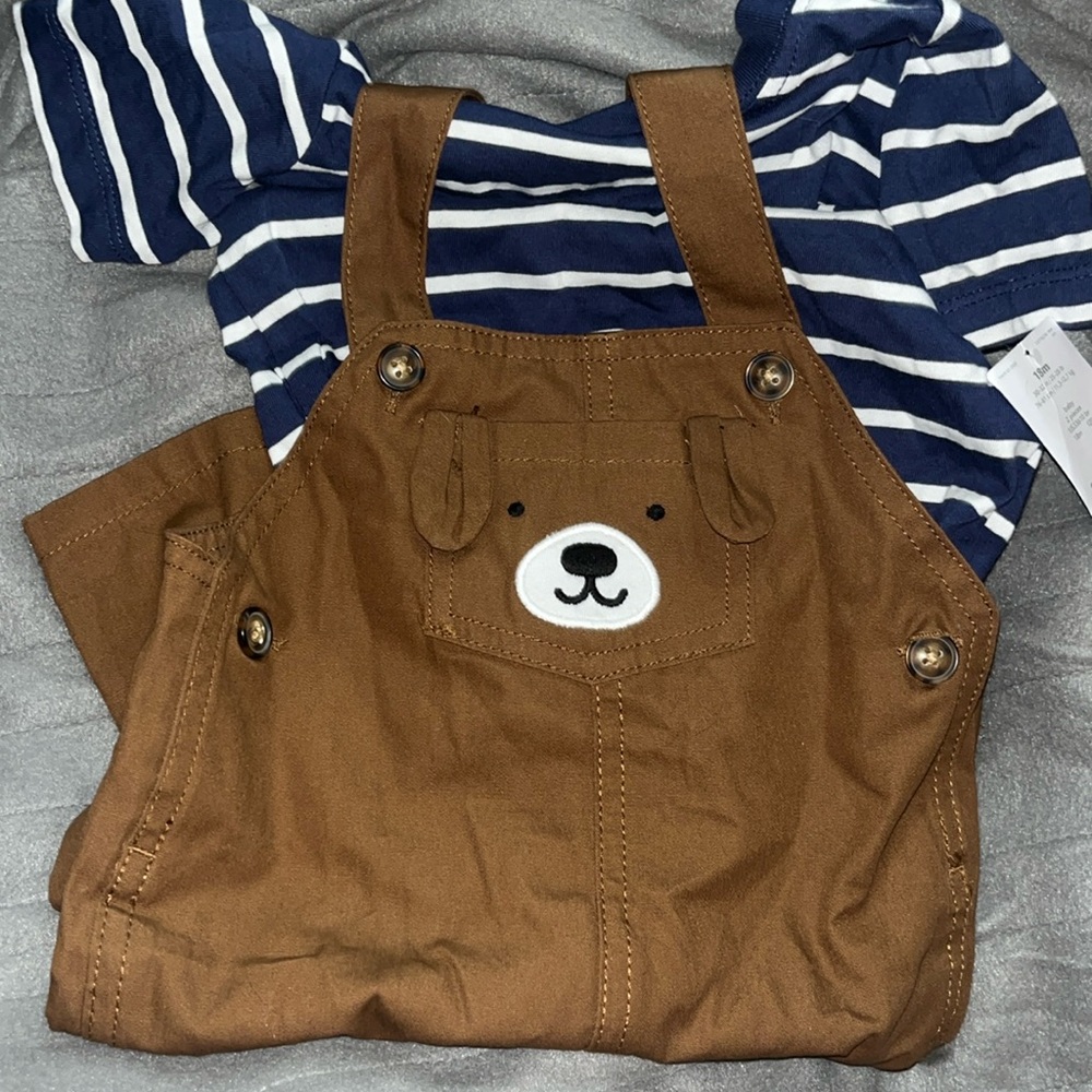Puppy Overalls 18m NWT